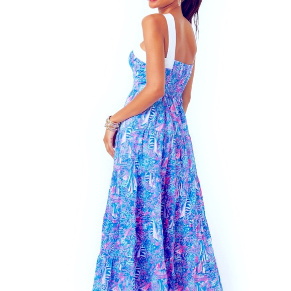 Lilly Pulitzer Jenette Halter Dress Cotton sailboat print - Picture 2 of 10